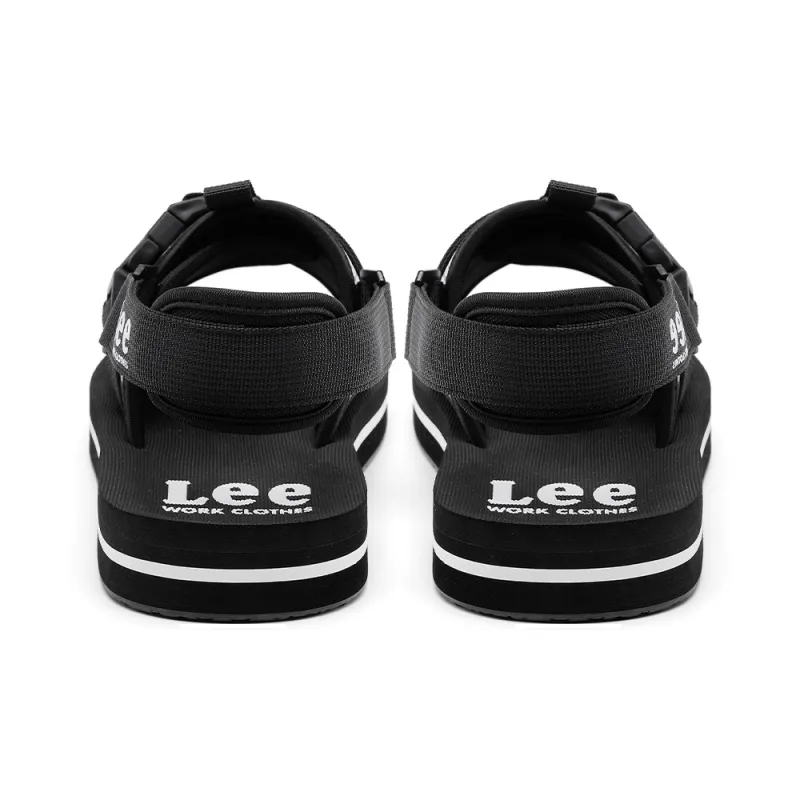 Lee Beach Sandals Men Black/White-3