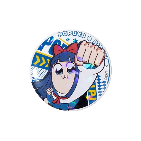 Crooked Melon Production Pop Team Epic And Pipi Mei Authentic Authorized Round Badge Badges-18