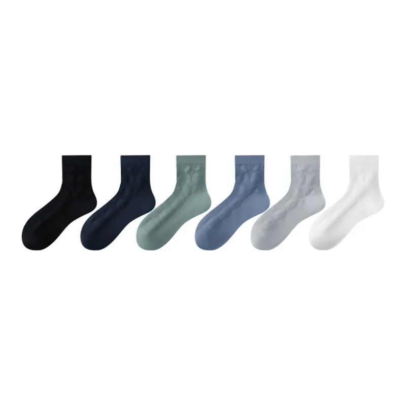 MIIOW Mid Calf Socks Men's Combo Set-4
