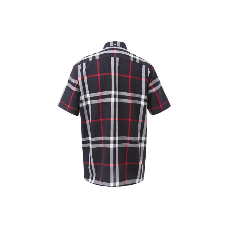 Burberry Shirts Men Dark Blue-1
