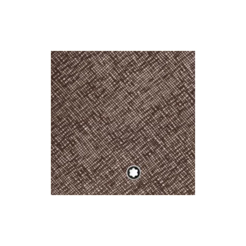 MONTBLANC Full Grain Cow Leather Wallet Men's Gravel Brown-5