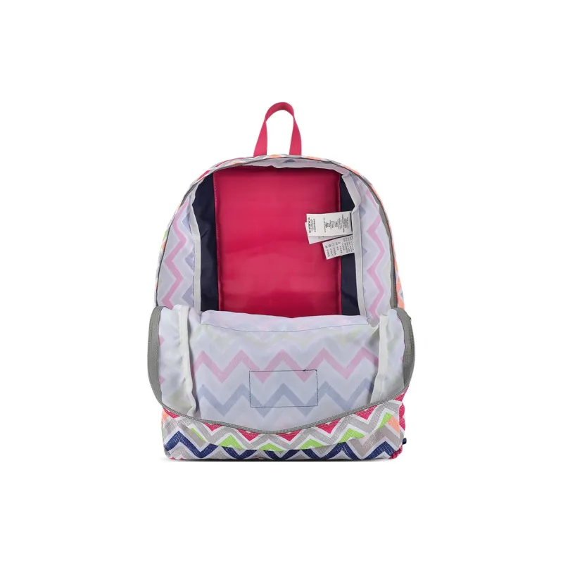 JanSport Fabric Sports Bag Computer Backpack Regular Unisex Wave Color Stripes-4