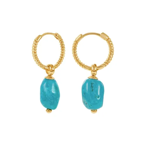 Amber Lollipop Fine Jade Earrings Women's