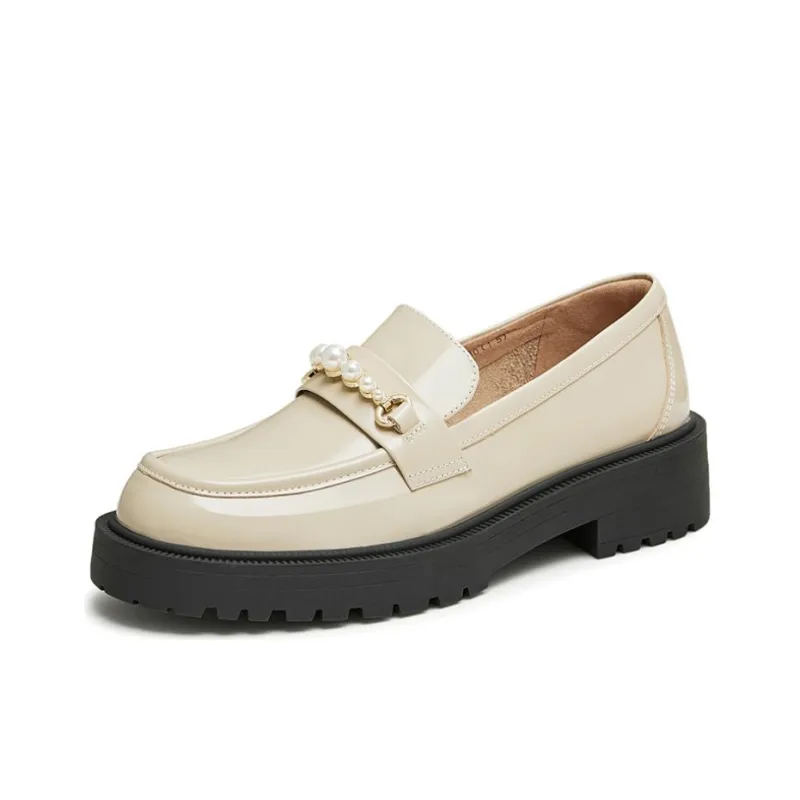 TATA Loafers Women's Solid Color-5