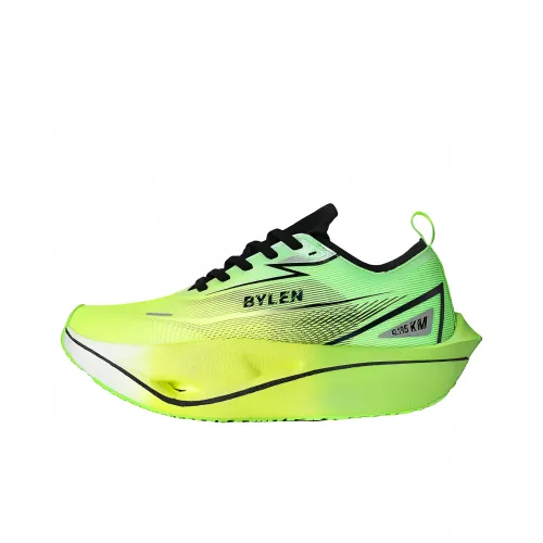 BYLEN Running Shoes Unisex Low-Top Yellow Green