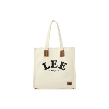 Lee Canvas Tote Bag Shopping Bag Shoulder Bag Portable Canvas Bag Shoulder Bag Unisex Khaki