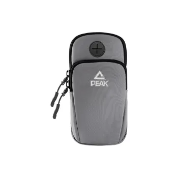 PEAK Cell Phone Arm Bag Running Armband Fabric Unisex Gray