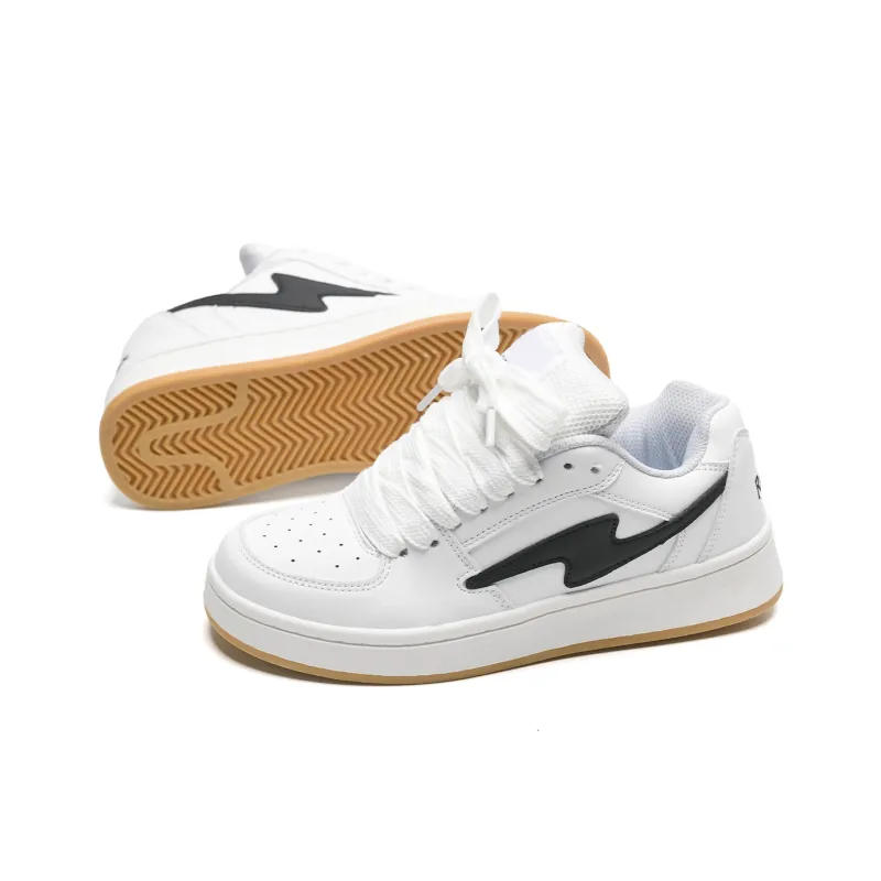OAOQ Height Increasing Wear-Resistant Lightweight Breathable Slip-Resistant Low-Top Skateboard Shoes Unisex Box-15