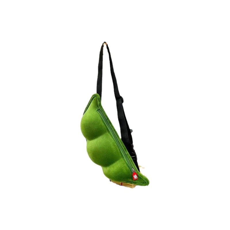 Bywhich Plush Crossbody Bag Fanny Pack Sling Bag Regular Unisex Green-1