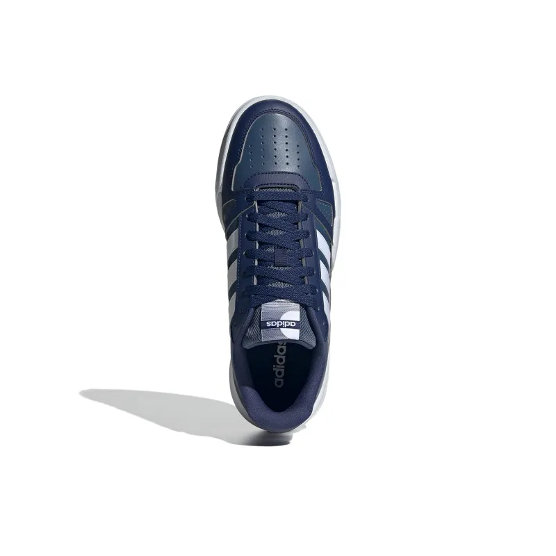 Adidas LITE BALLER Anti Slip Wear Resistant Low Top Casual Shoes Men's Blue White-4