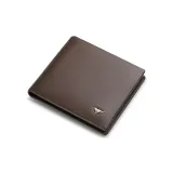 Light Brown Metal Logo Wallet