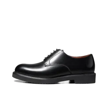 Zuti British Business Calfskin Derby Shoes Dress Shoes Men's Black