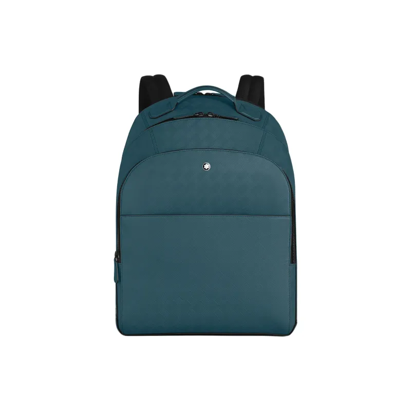 MONTBLANC Cow Leather Backpack Large Size Men's Blue-0