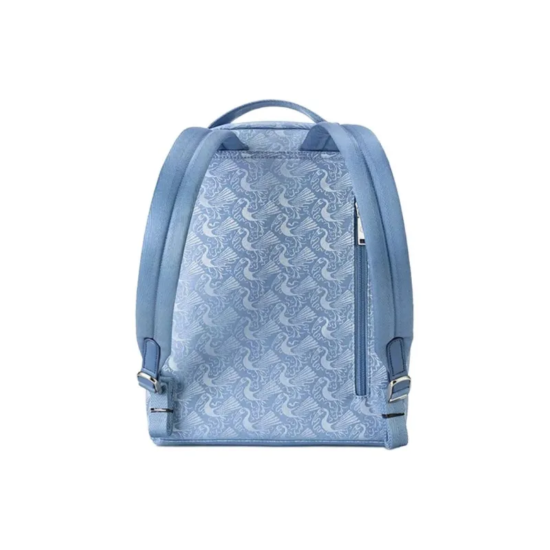 SAMSONITE LIBRA 2.0 Fabric Backpack Medium Size Women's Blue Print-2