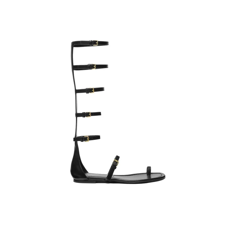 MICHAEL KORS Juliette Roman Sandals Women's Black-1