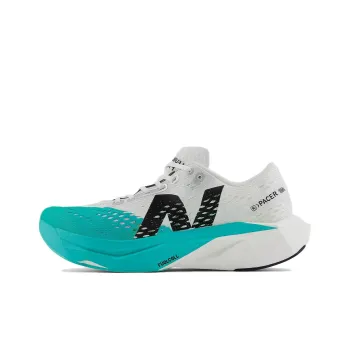 New Balance FuelCell SuperComp Pacer Anti Slip Wear Resistant Low Top Running Shoes Women's White Cyan