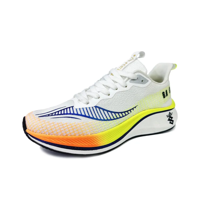 BAGE Running Shoes Unisex White Fluorescent-1