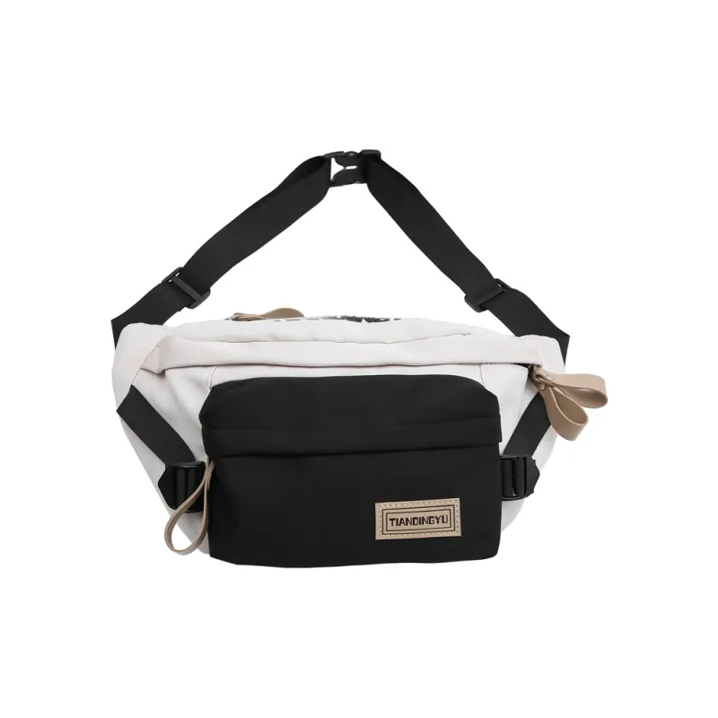 MOK Nylon Sling Bag Unisex Black/Khaki/Green/Blue-0