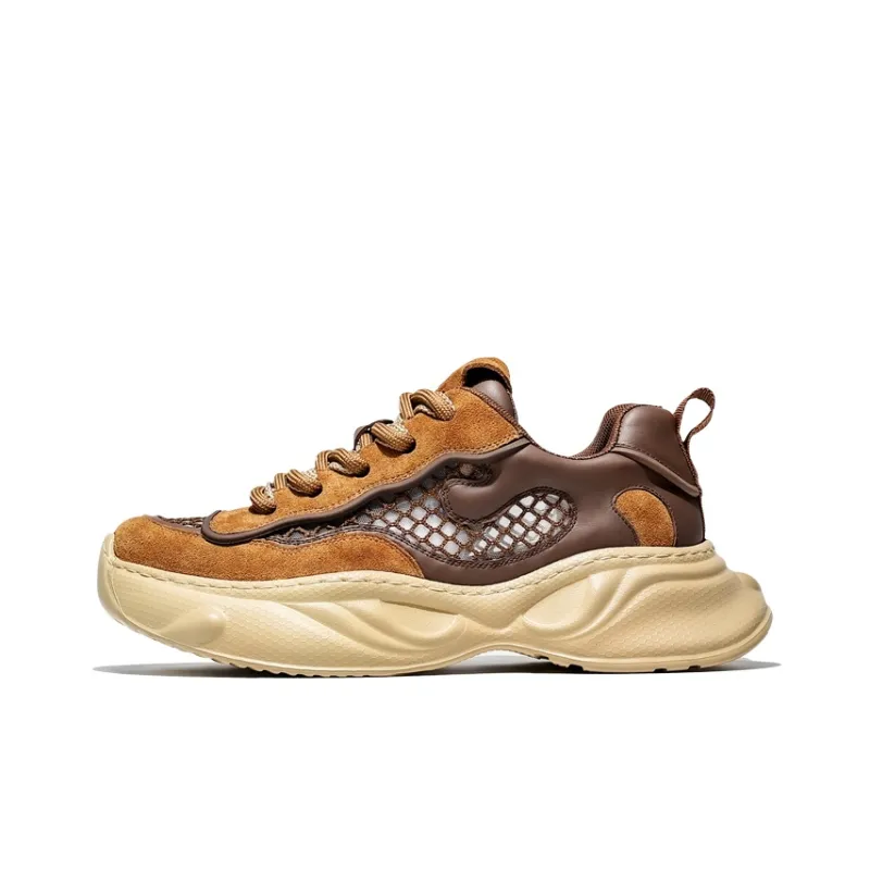 MOERBAI Wear Resistant Breathable Lightweight Height Increasing Low Top Casual Shoes Unisex-13