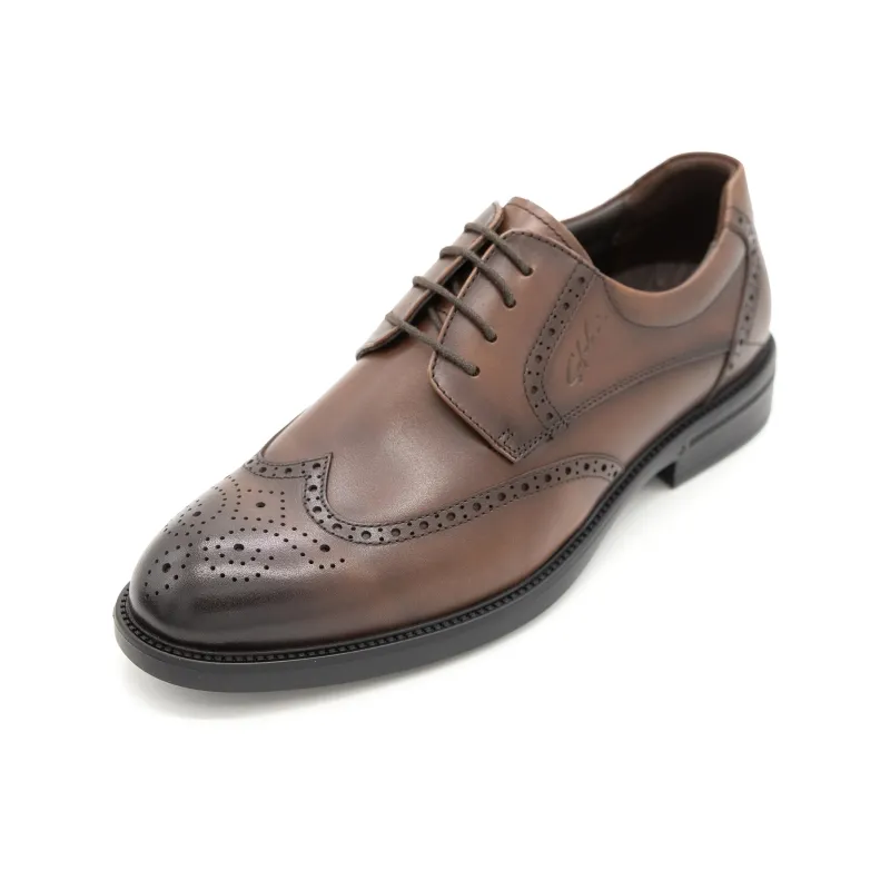 Satchi Dress Shoes Men Low Top Brown-1