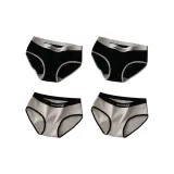 E Set-Urban-Chic Style Sporty Style-Black+Black+White+White (4 Pack)