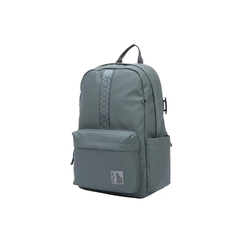 INUK Polyester Backpack Regular Unisex Yellow/Milk Tea Beige/Green/Pink-2