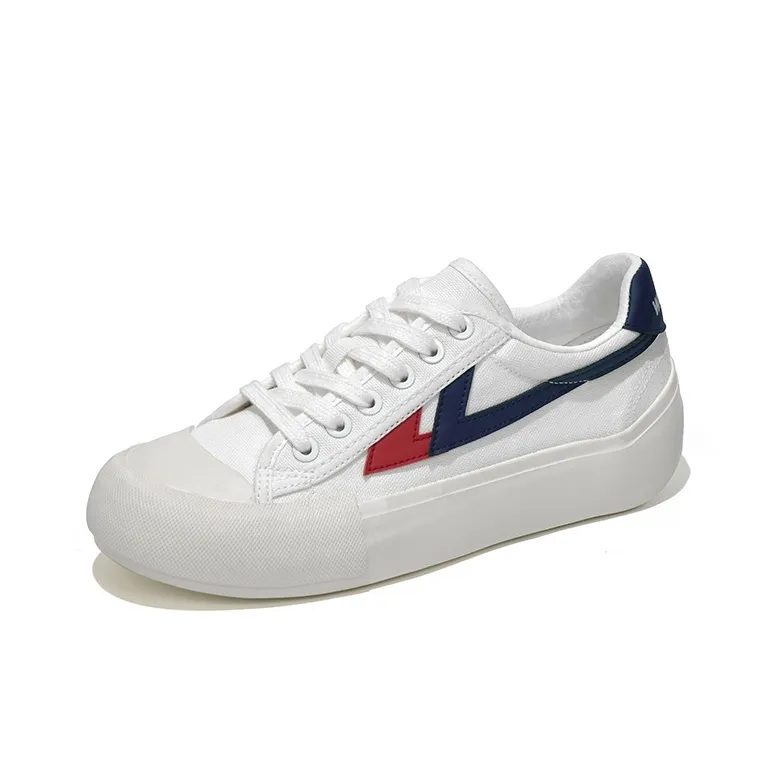 Warrior Divine Power Skybound Moonblade Same Style Casual Canvas Shoes Unisex White/Blue-0