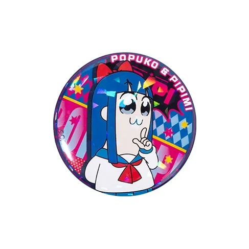 Crooked Melon Production Pop Team Epic And Pipi Mei Authentic Authorized Round Badge Badges-28