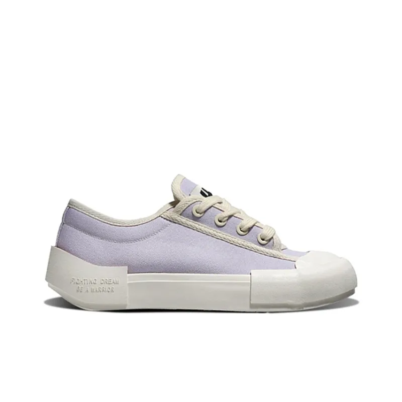 Warrior Fresh Look, Comfortable And Versatile Abrasion Resistant Slip Resistant Comfortable Canvas Shoes Women's Purple-1
