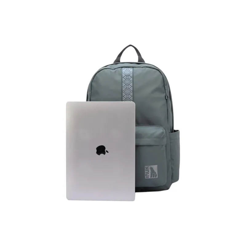 INUK Polyester Backpack Regular Unisex Yellow/Milk Tea Beige/Green/Pink-1