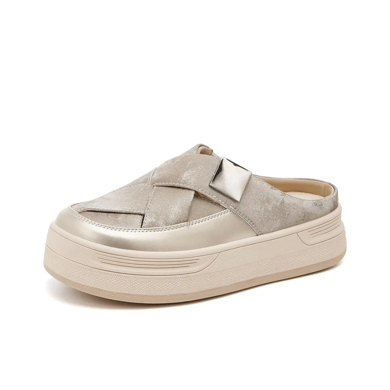 DAPHNE Rubber Sole Slip Resistant Wrap toe Slippers Women's-0