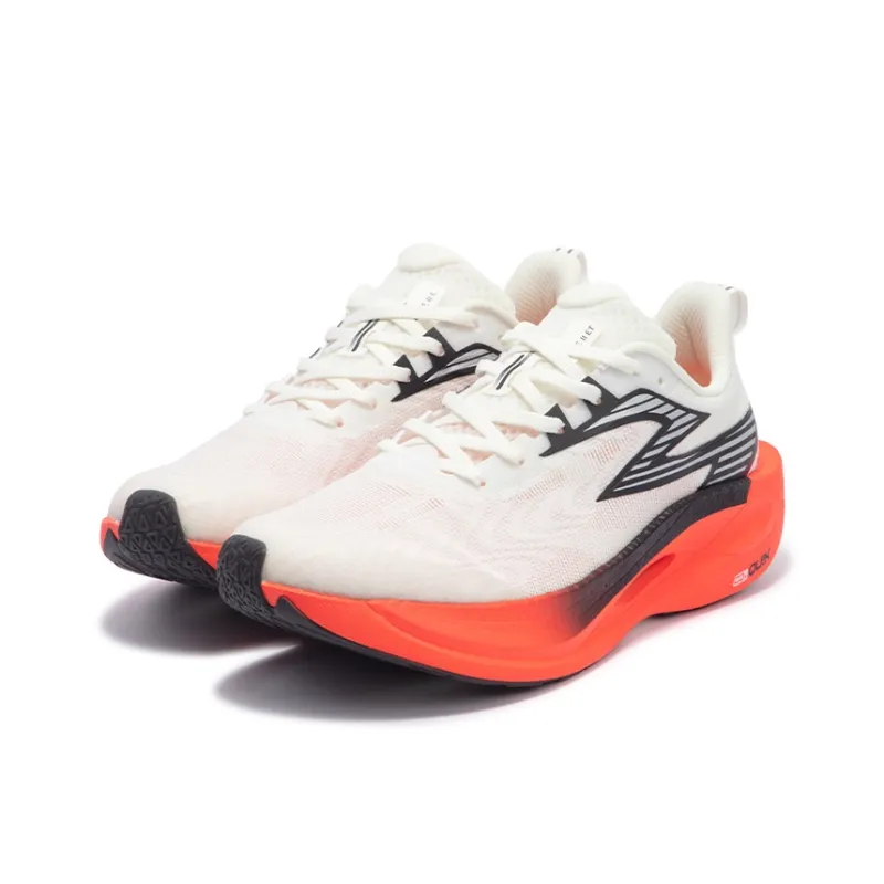 361° Fly 2ET Cushioning Anti Slip Wear Resistant Breathability Low Top Running Shoes Unisex White Red-2