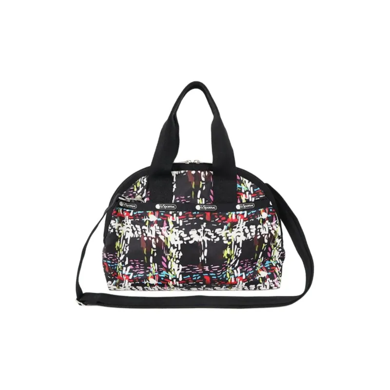 LeSportsac Polyester Shoulder Bag Crossbody Bag Handbag Unisex Black Multicolor-2