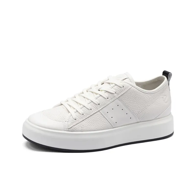 Ecco Street ACE Low-Top Skateboard Shoes Men's White-2