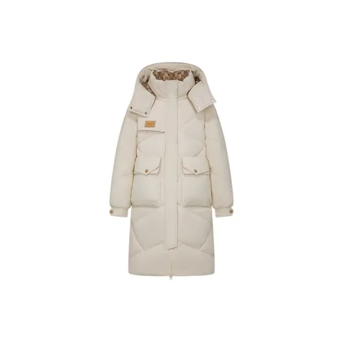 La Chapelle Down Jackets Women's Cream Apricot White