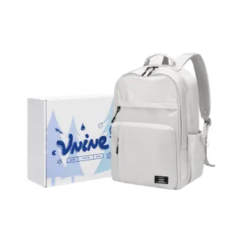 V.NINE Fabric Backpack Large Size Unisex Moon Gray/Star Diamond Black