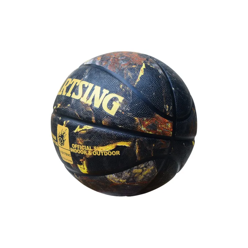 Vartsing PU Basketball Marble Black Size 7 Training Unisex-2