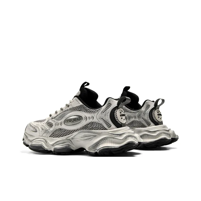 TRUEN Bubble Collection Slip Resistant Breathable Height Increasing Low Top Chunky Sneakers Unisex-11