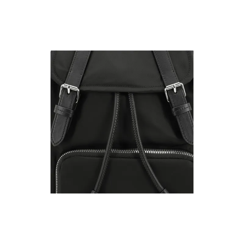 Burberry Nylon Canvas Backpack Women's Black-7