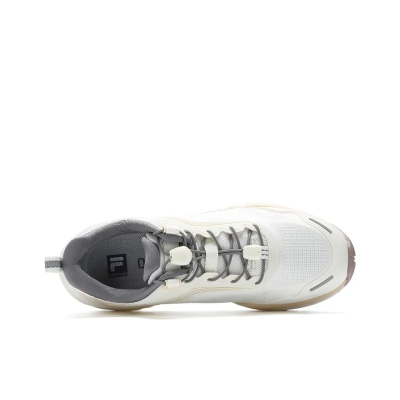 FILA Wear-Resistant Low-Top Outdoor Shoes Women's Milk White/Sunset Yellow-1