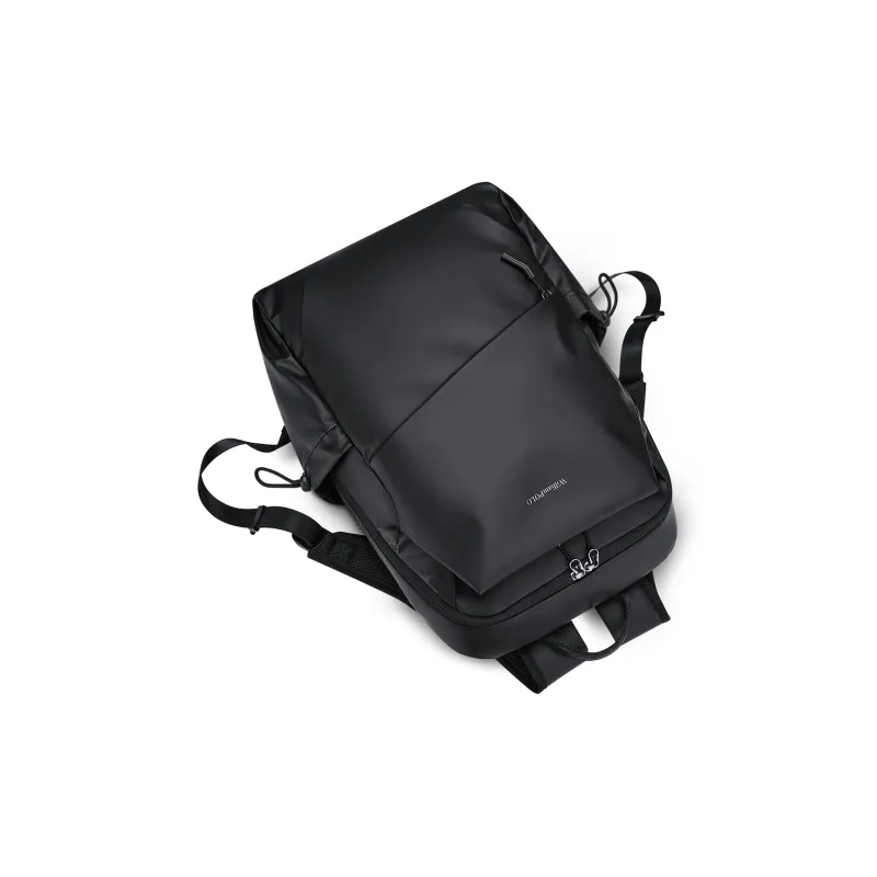 WilliamPOLO Fabric Backpack Large Size Men's Black-4