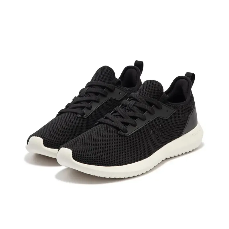 361° Breathable Lightweight Low Top Casual Running Shoes Men's Black White-2