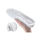 [3 Pack Pure White]Sports Military Training-High-Rebound Shock Absorbers-Thickened Pain Relief