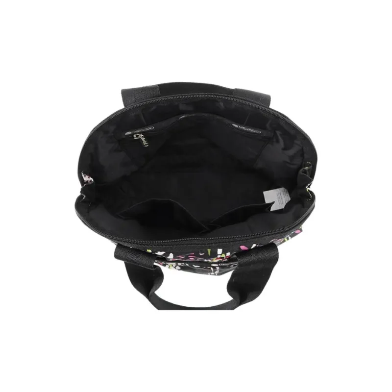 LeSportsac Polyester Shoulder Bag Crossbody Bag Handbag Unisex Black Multicolor-4