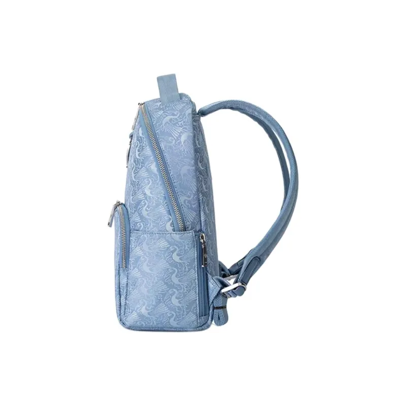 SAMSONITE LIBRA 2.0 Fabric Backpack Medium Size Women's Blue Print-1