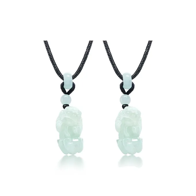 MOONS FAME Bean Type Jadeite Necklaces Unisex-6