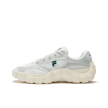 FILA FUSION BONE DX Spine Shoes Durable Breathable Low-Top Casual Shoes Men's Freesia White/Violet Gray