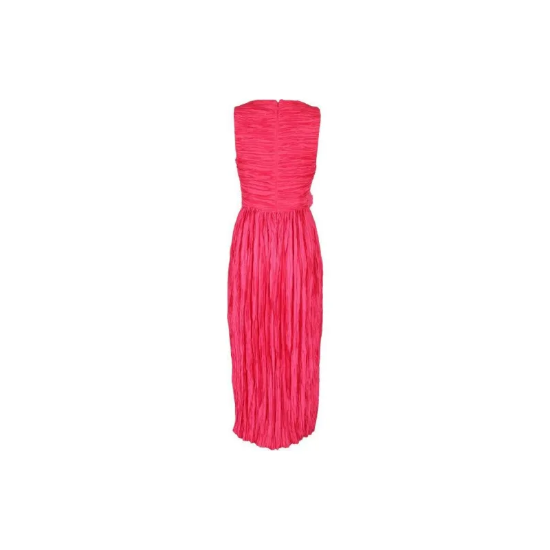Ulla Johnson Circe Plissé Satin Dress-1