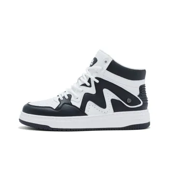 FAIRWHALE High Top Skateboard Shoes Unisex Black