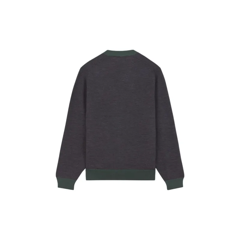 Maison Kitsune Bold Fox Head Patch Cardigan-1